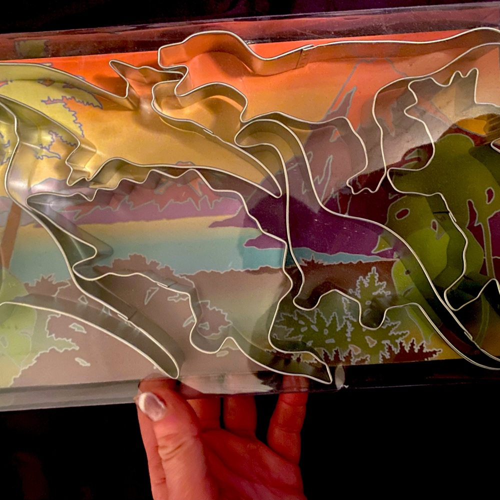 Dinosaur cookie cutters